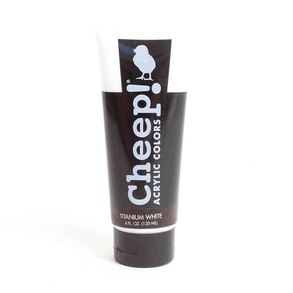 Cheep!, Acrylic Paint, 4oz, Tube, Titanium White